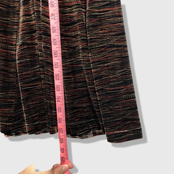 Toots Pierre by M.B. Snow Maxi Dress Women S/M Black Multi Velvet Boho Soft Goth - Picture 8 of 9